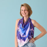 Foulard en soie Lady PEPPER - 70x70cm - Aurores Boréales - Violettes - Lady Pepper - Lady Pepper - 